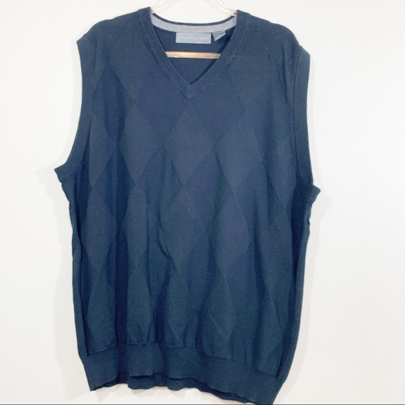 Oscar de la Renta Other - Oscar de la Renta Sweater, Argyle Cotton Sweater